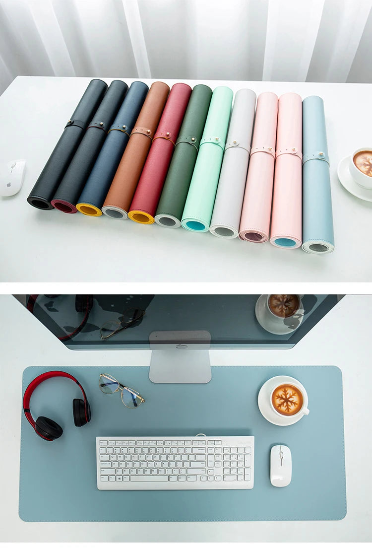 Leather Gaming Mouse Pad Desk Mat