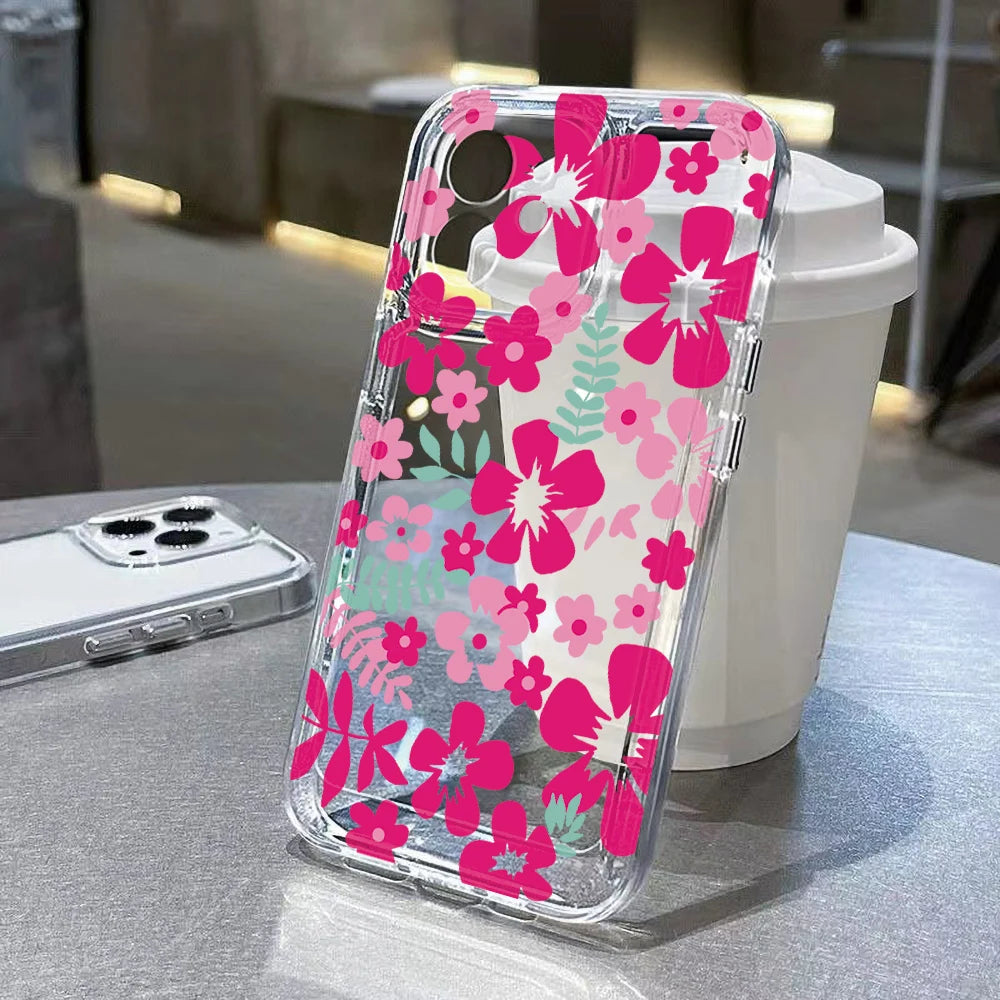 Flower Clear iPhone Case
