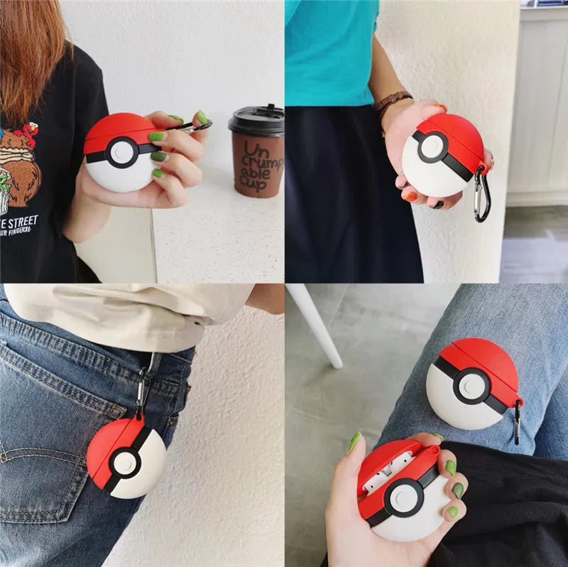 Pokemon Ball AirPods Silicone Case