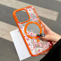 Cherry Elegant Floral Background Design Magnetic iPhone Case