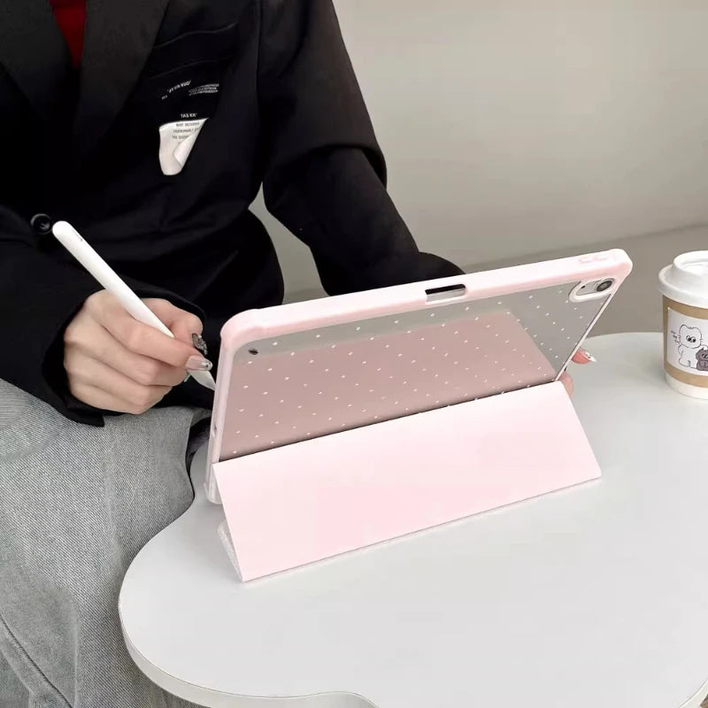 Polka Dot iPad Trifold Case