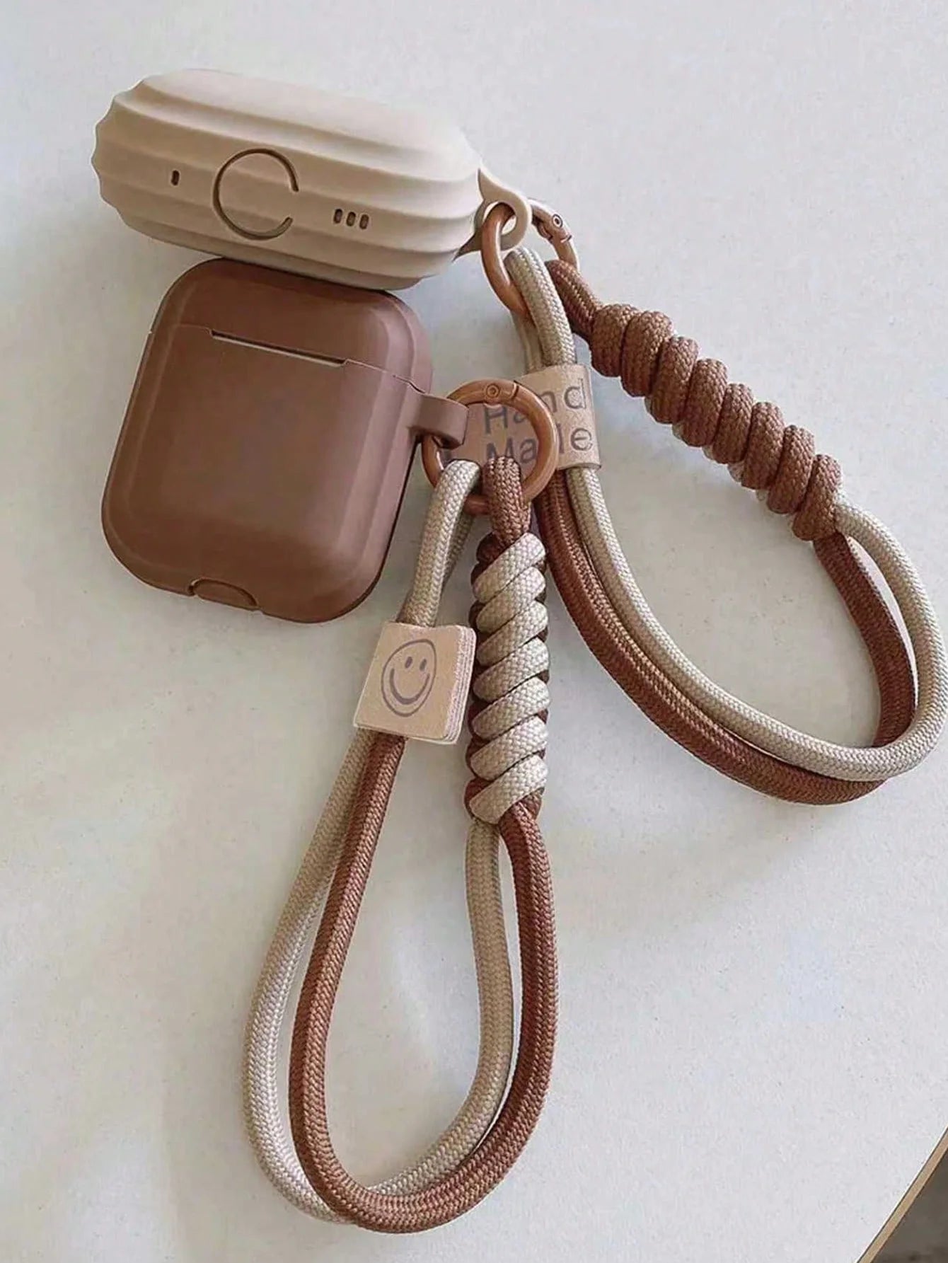 Smile Silicone AirPods Case with Hand Strap