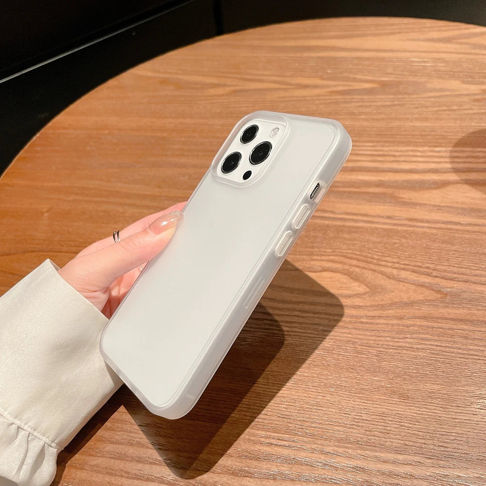 Ultra Thin Matte Clear iPhone Case