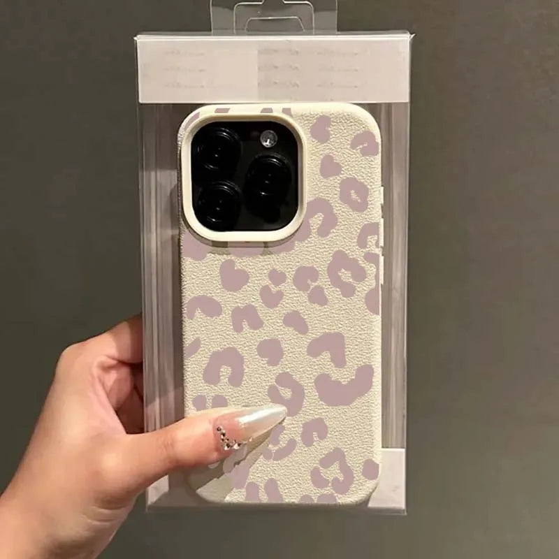 Leopard Print Lichee Patterns iPhone Case