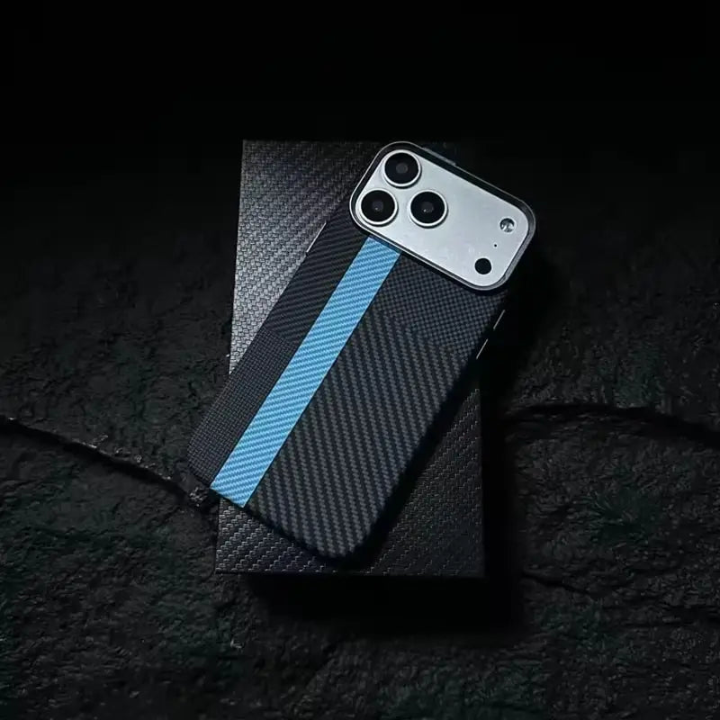Magsafe Carbon Fiber Texture Armor iPhone Case