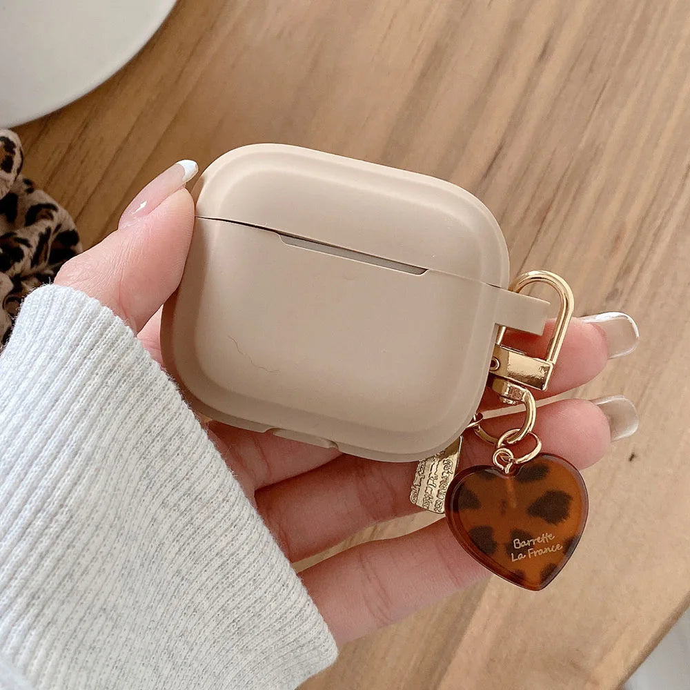 Leopard Cat AirPods Silicone Case with Keyring