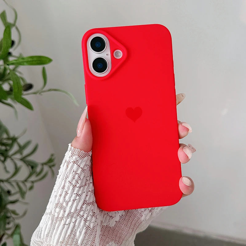 Love Candy Color Silicone Soft iPhone Case