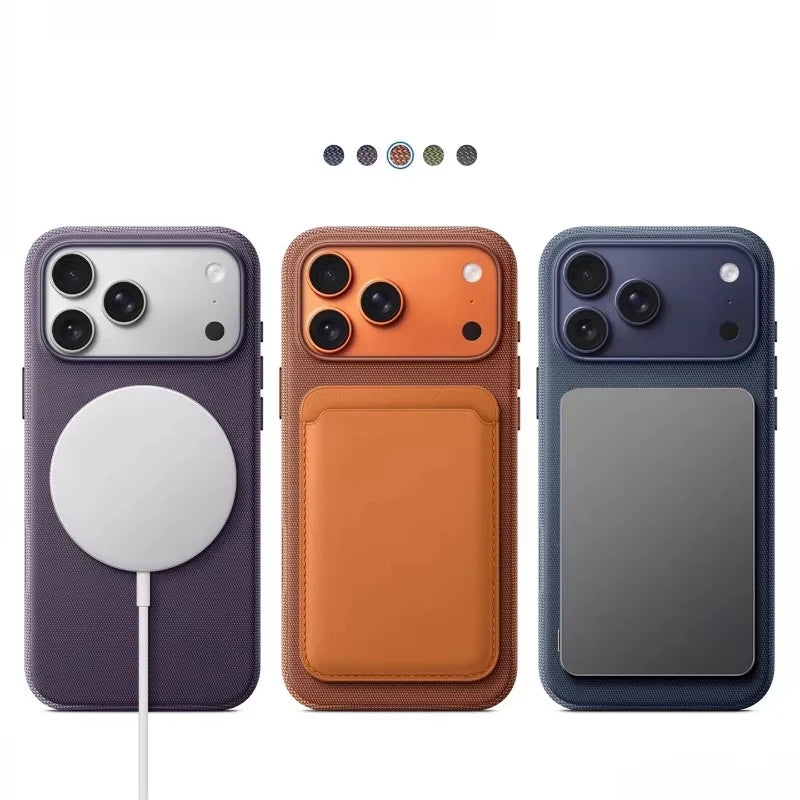 Leather Magnetic Adsorption iPhone Case