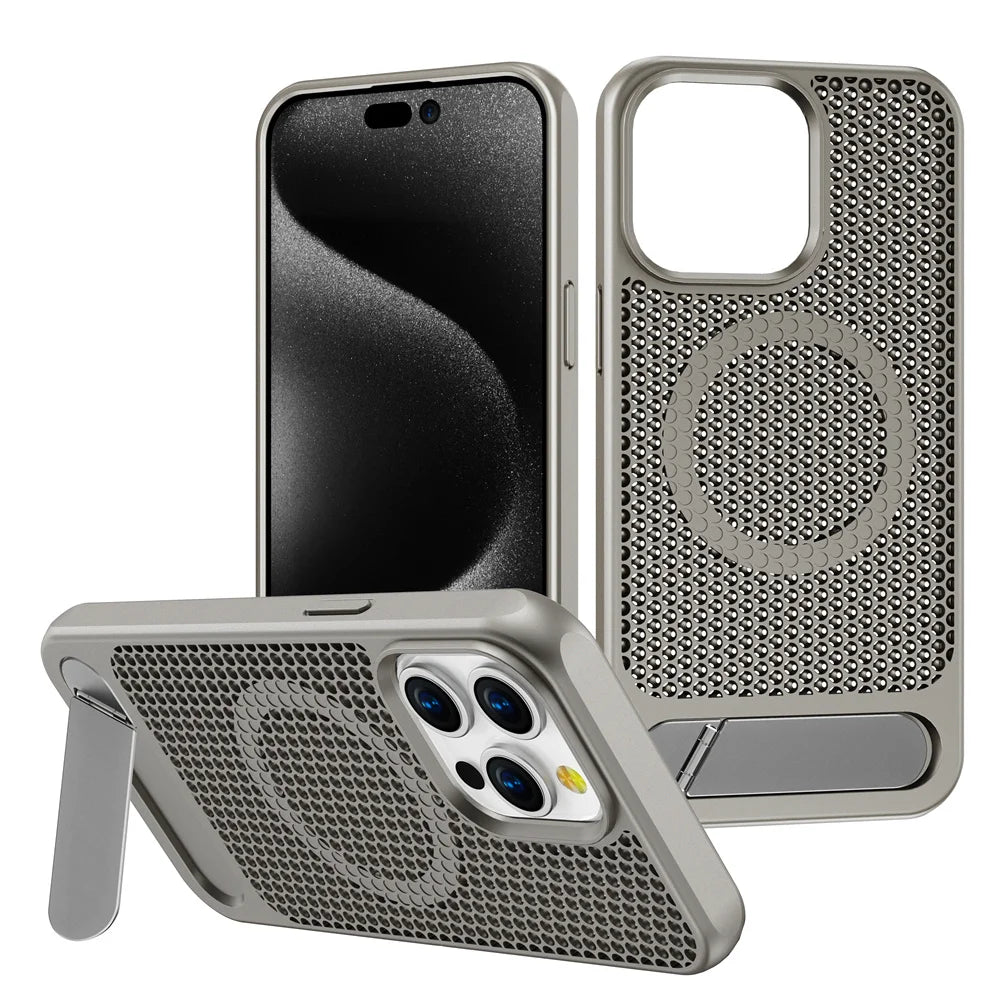Cooling Stand Magnetic iPhone Case