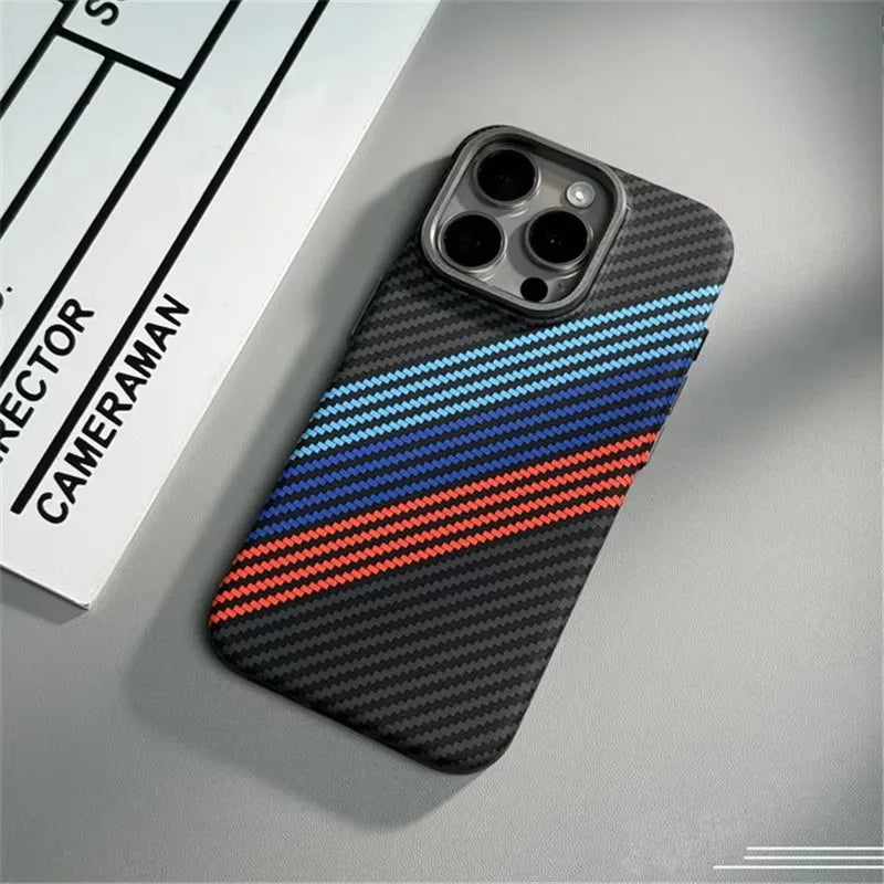 Carbon Fiber Texture 3D Relief iPhone Case