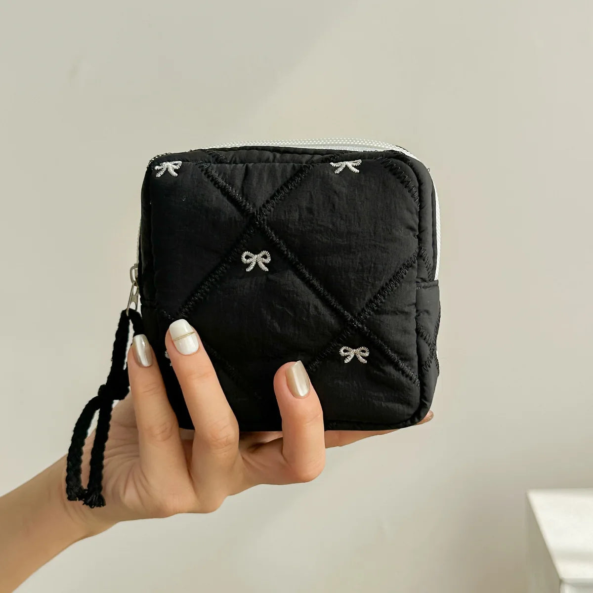 Cute Cartoon Sanitary Storage Bag with Bow