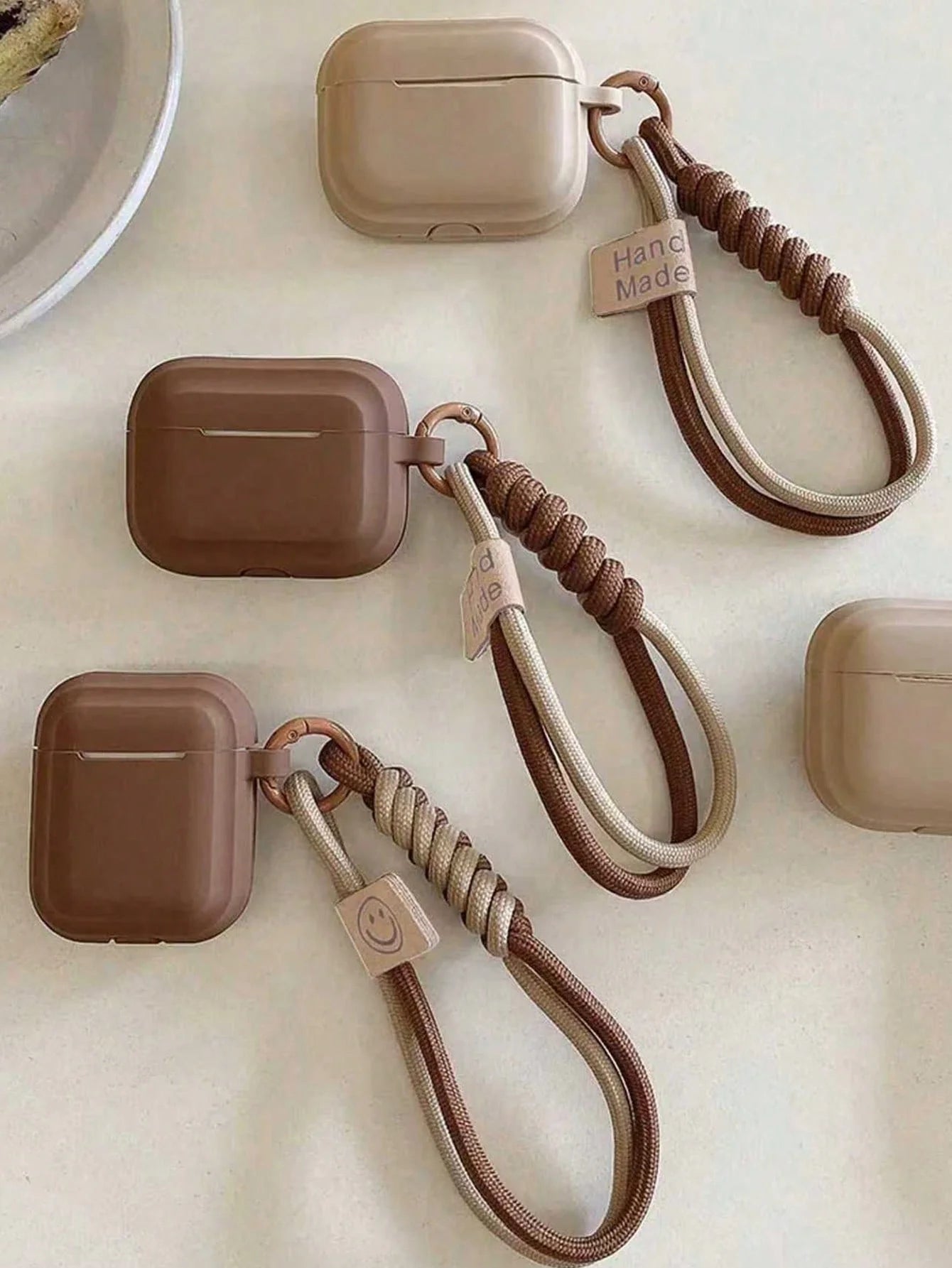 Smile Silicone AirPods Case with Hand Strap