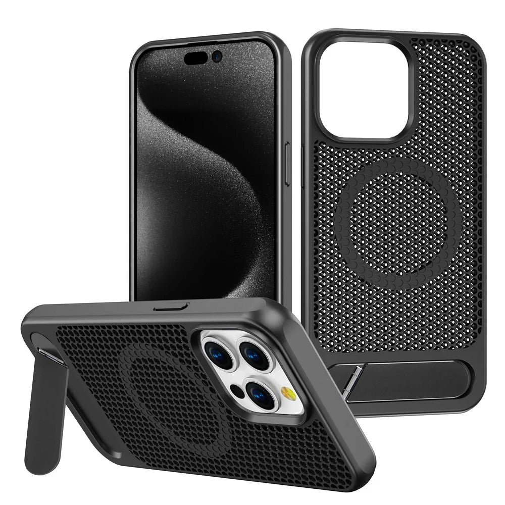 Cooling Stand Magnetic iPhone Case