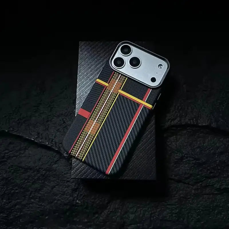 Magsafe Carbon Fiber Texture Armor iPhone Case