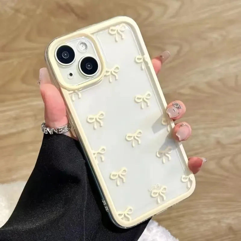 Bow Soft Clear iPhone Case