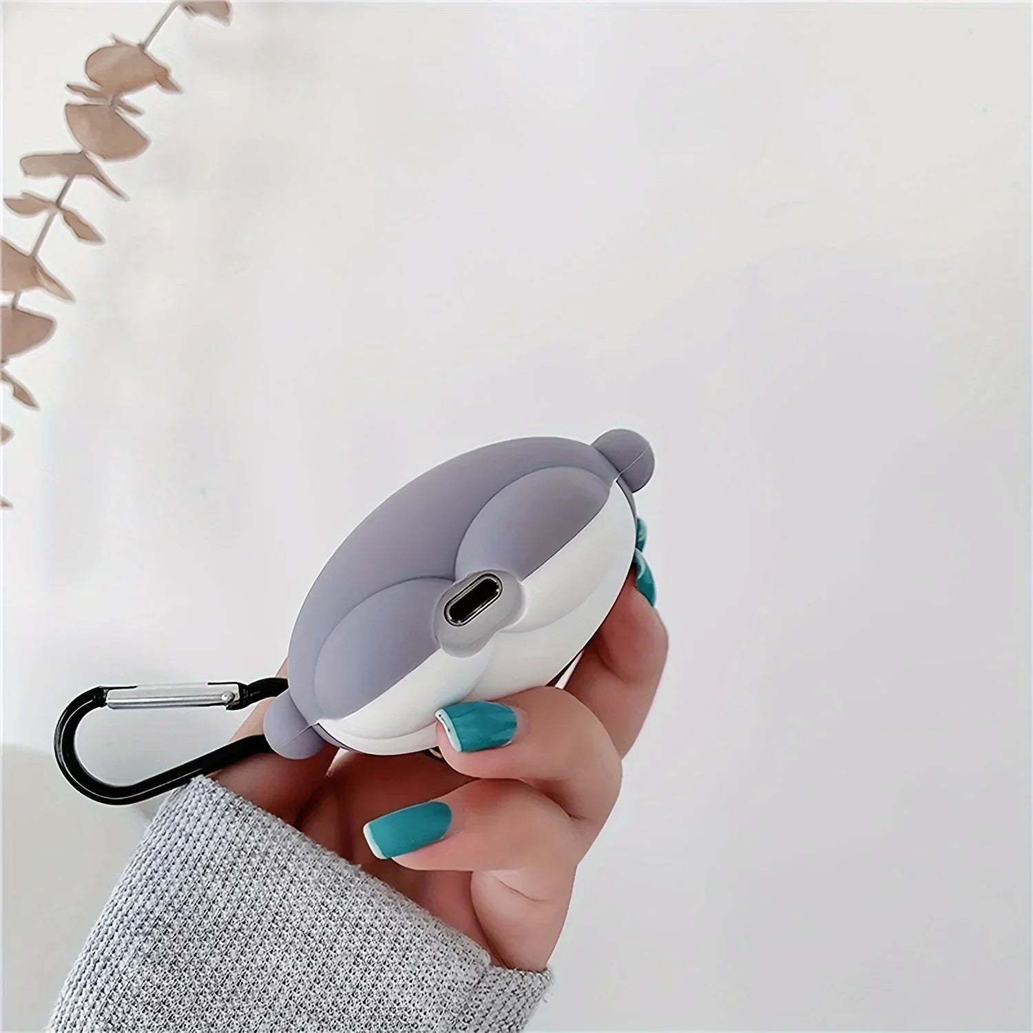 Cute Shark AirPods Silicone Case