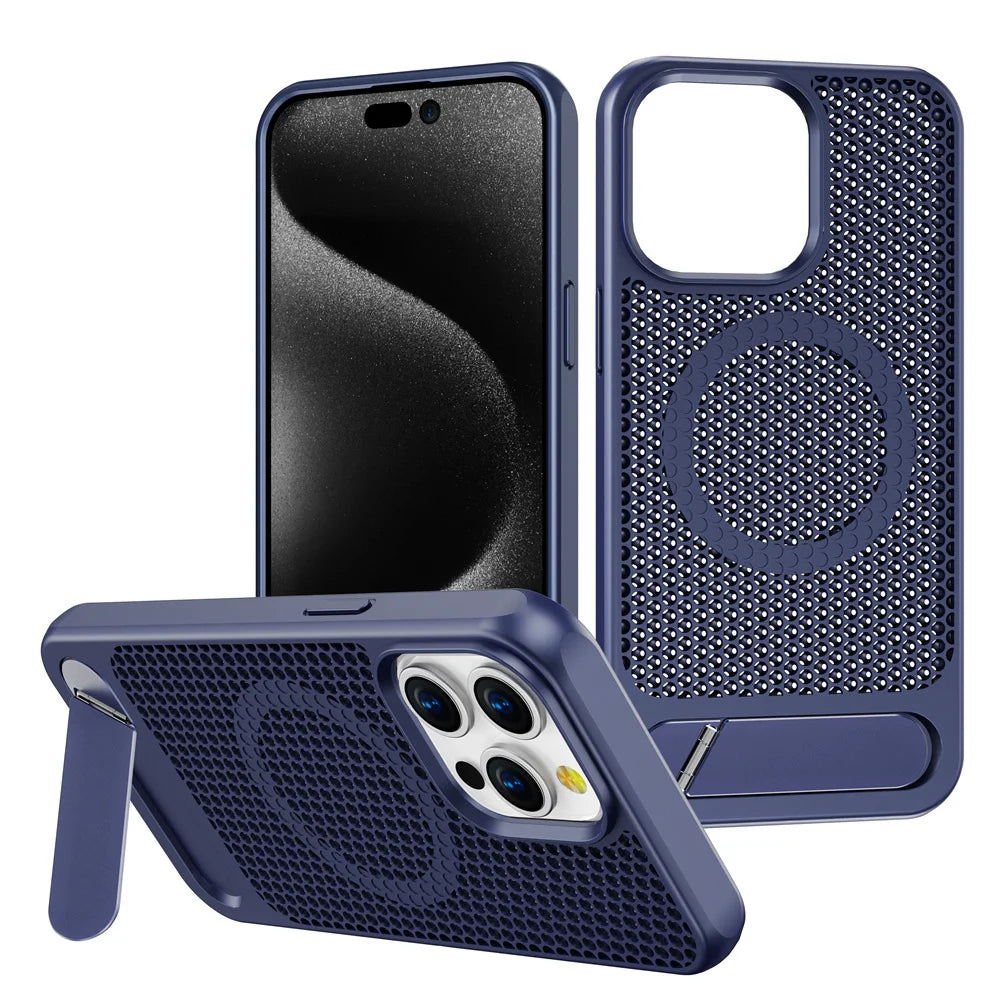 Cooling Stand Magnetic iPhone Case