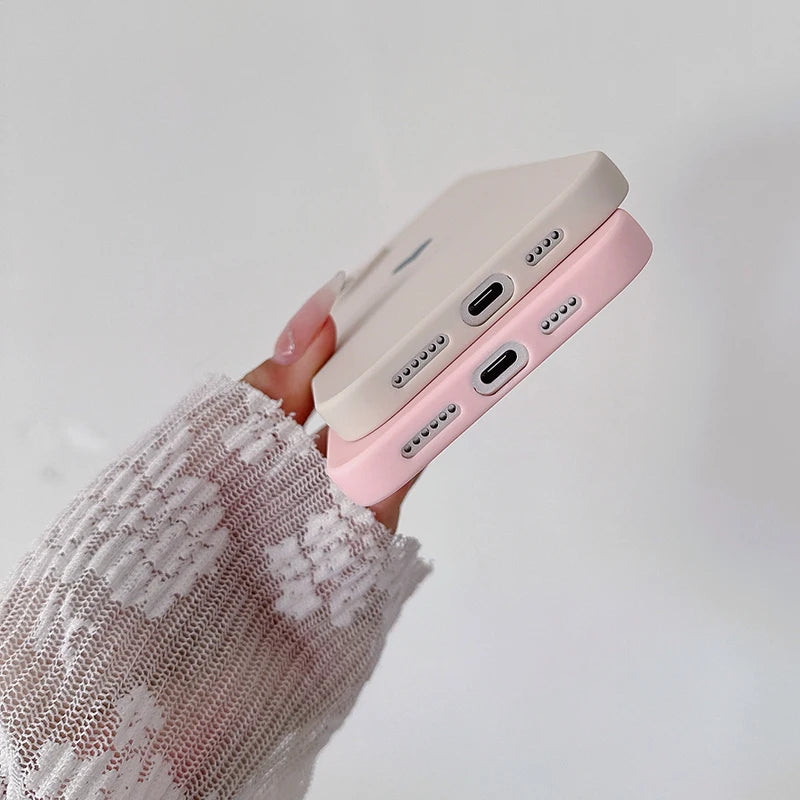 Love Candy Color Silicone Soft iPhone Case
