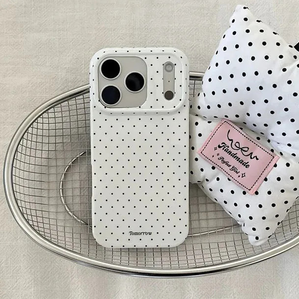 Polka Dot Small Fresh Mobile iPhone Case