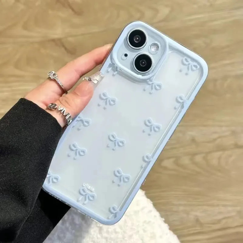Bow Soft Clear iPhone Case