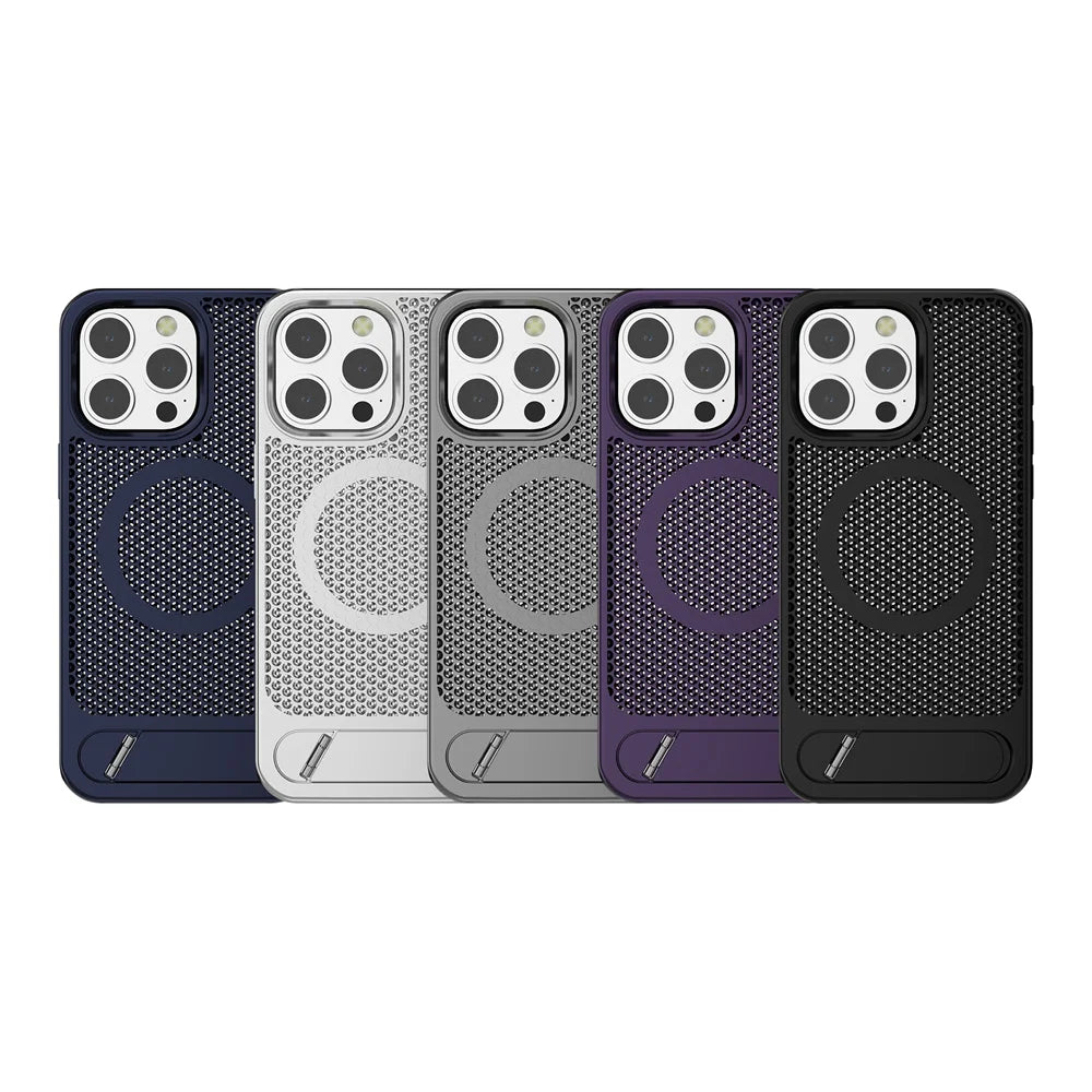 Cooling Stand Magnetic iPhone Case