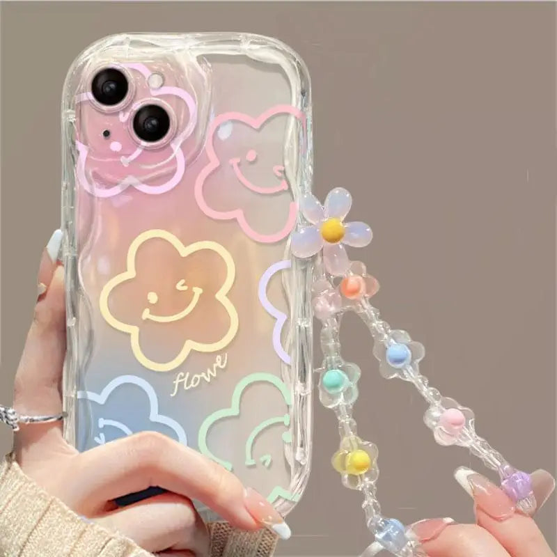 Flower Bracelet Wrist Chain Strap  iPhone Case