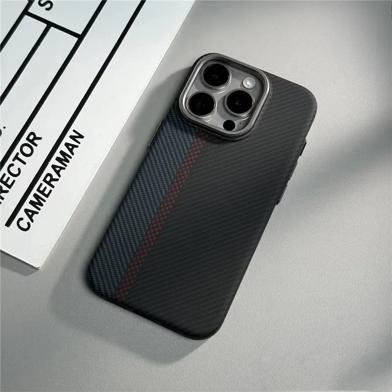 Carbon Fiber Texture 3D Relief iPhone Case