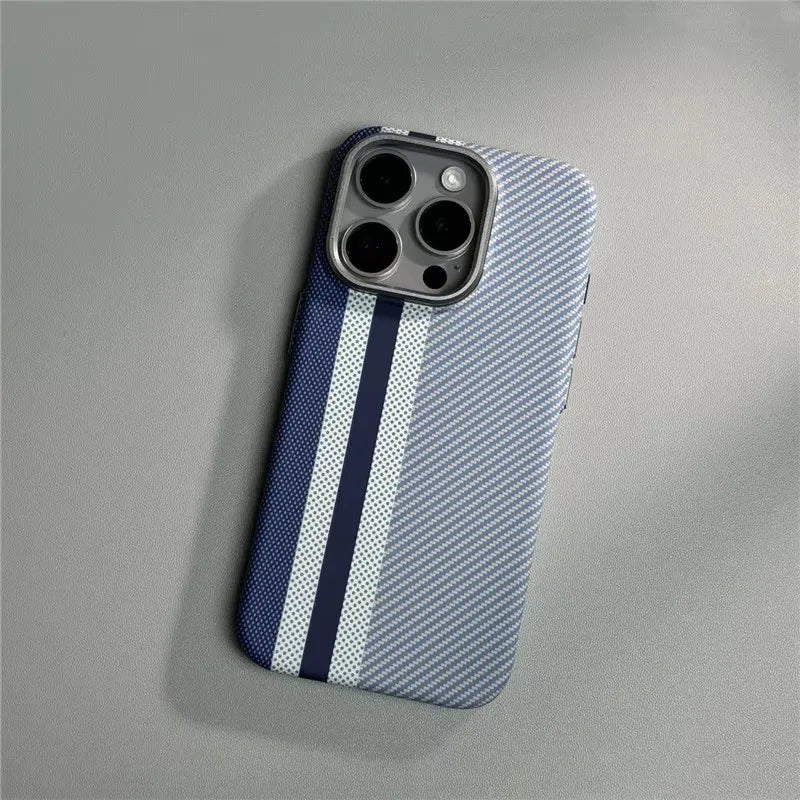 Carbon Fiber Texture 3D Relief iPhone Case