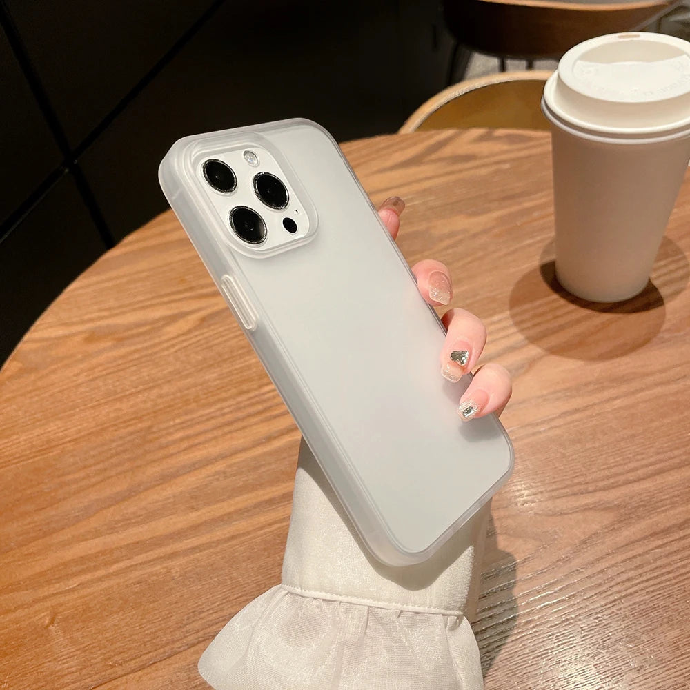 Ultra Thin Matte Clear iPhone Case