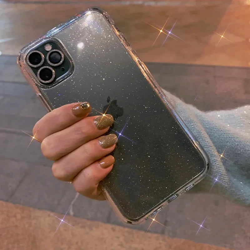 Glitter Bumper Bling Clear iPhone Case