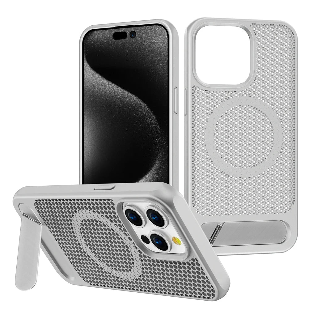 Cooling Stand Magnetic iPhone Case