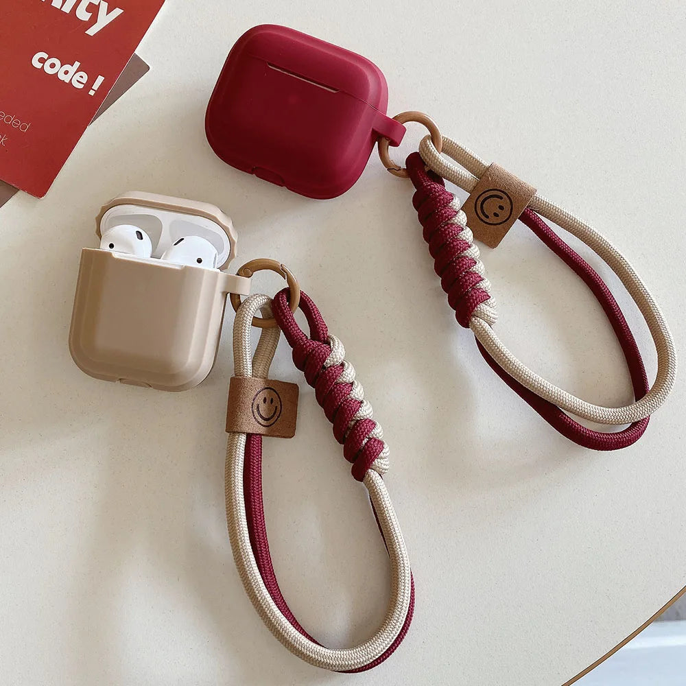 Smile AirPods Silicone Case with Hand Strap