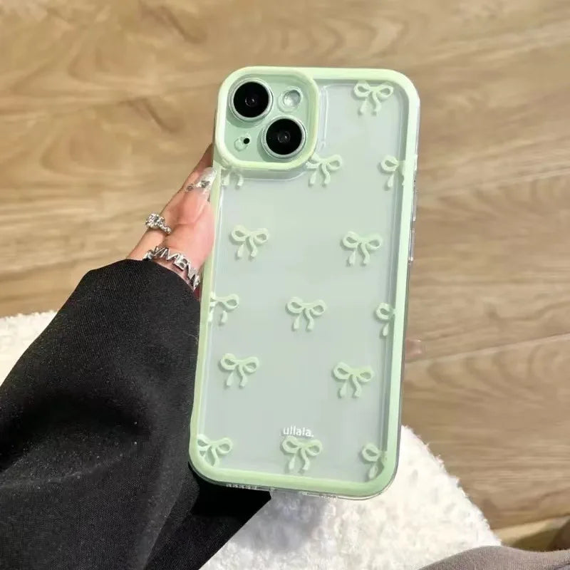 Bow Soft Clear iPhone Case