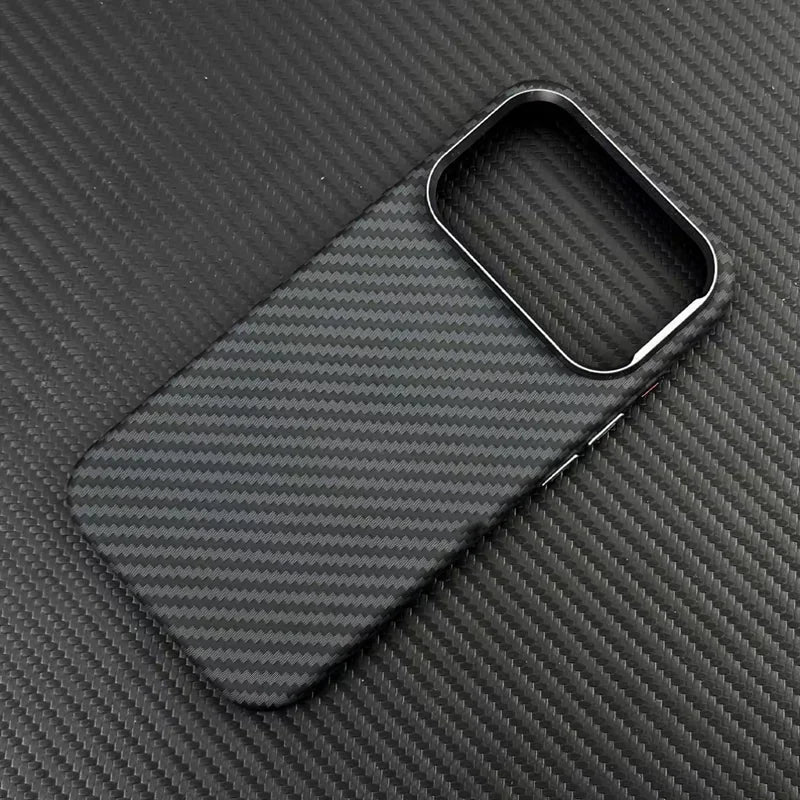 Magsafe Carbon Fiber Texture Armor iPhone Case