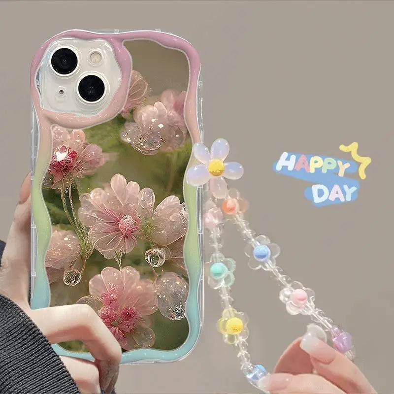 Flower Bracelet Wrist Chain Strap  iPhone Case