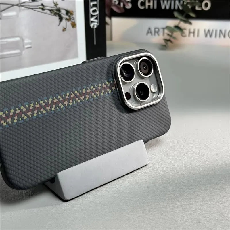 Carbon Fiber Texture 3D Relief iPhone Case