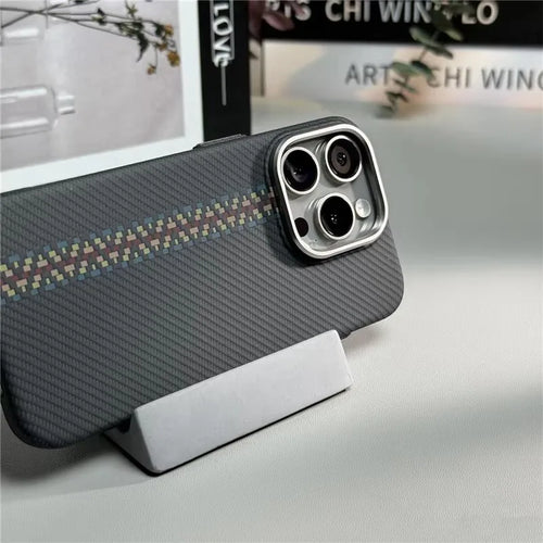 Carbon Fiber Texture 3D Relief iPhone Case