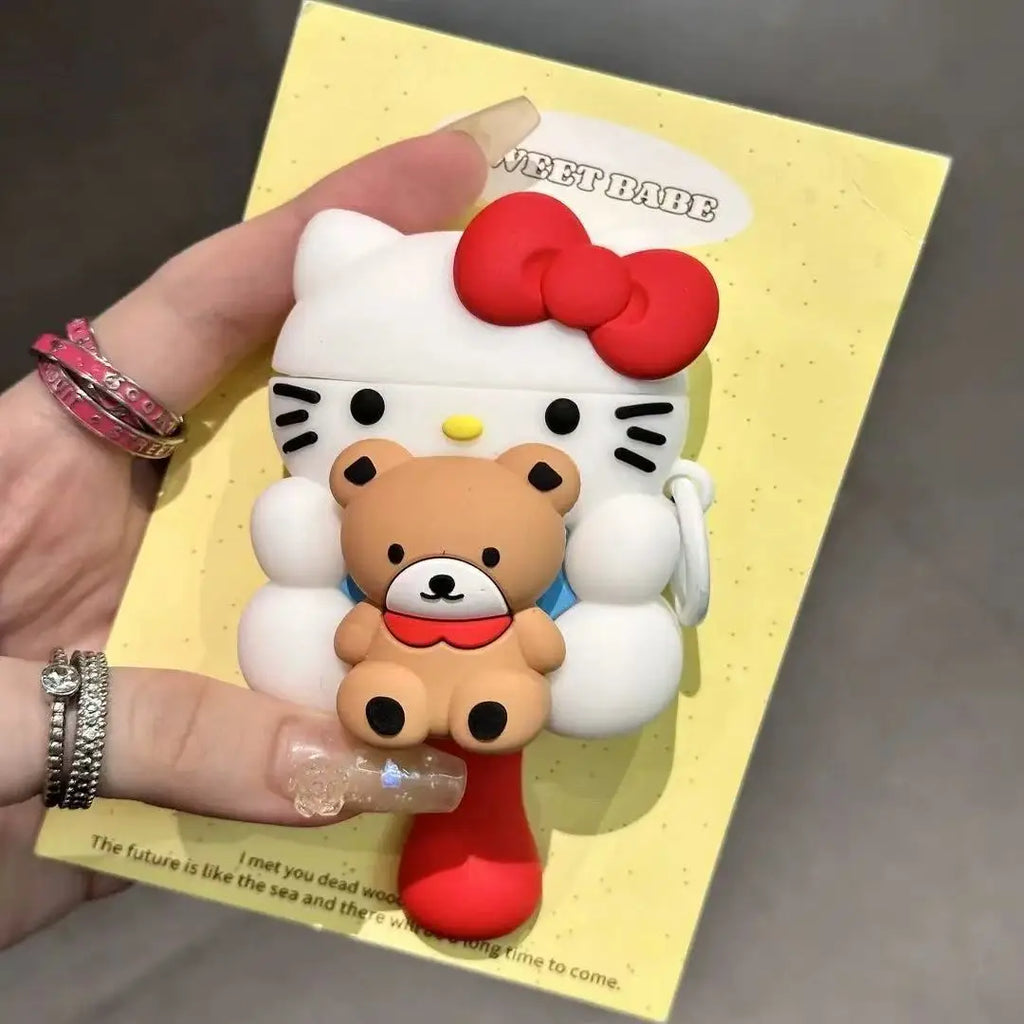 Hello Kitty AirPods 3D Cartoon Case