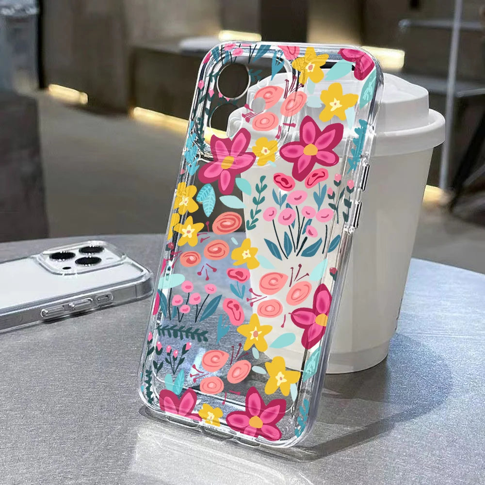 Flower Clear iPhone Case