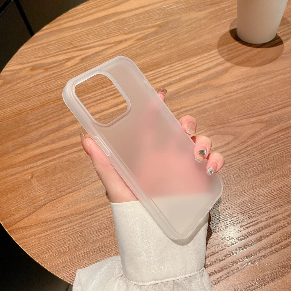 Ultra Thin Matte Clear iPhone Case