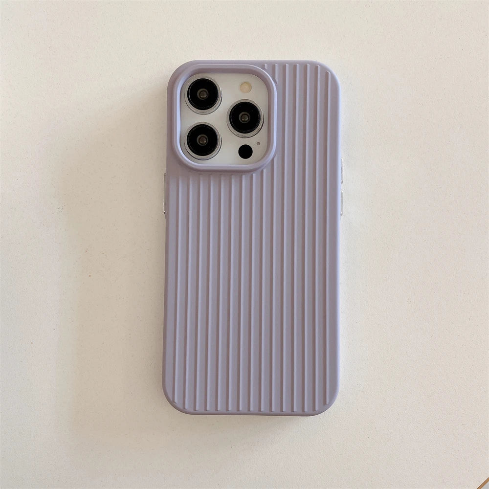 Color Tile Ribbed iPhone Case