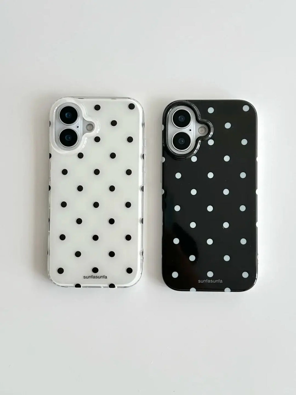 Fashion Black White Polka Dot Pattern iPhone Case