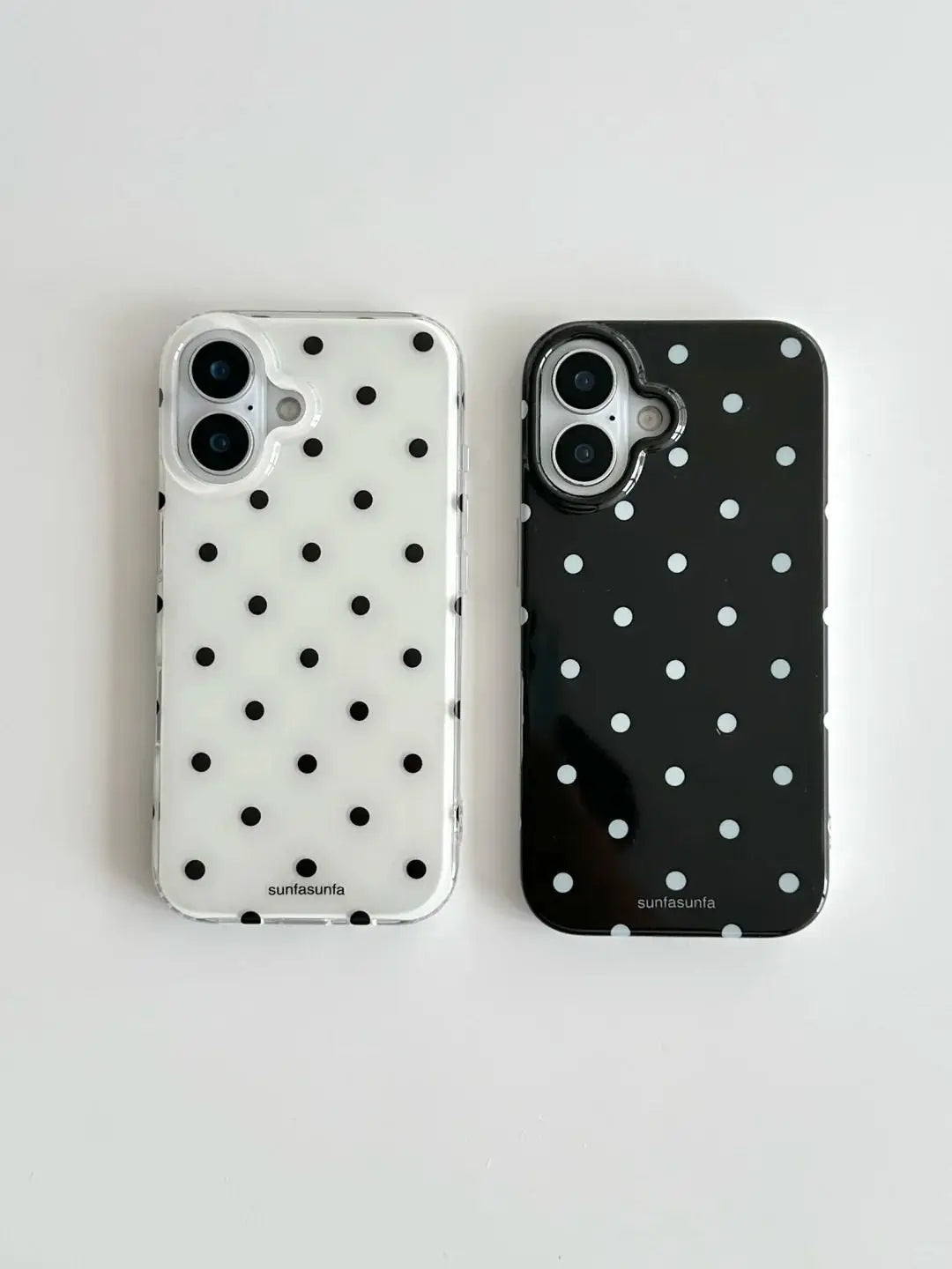 Fashion Black White Polka Dot Pattern iPhone Case