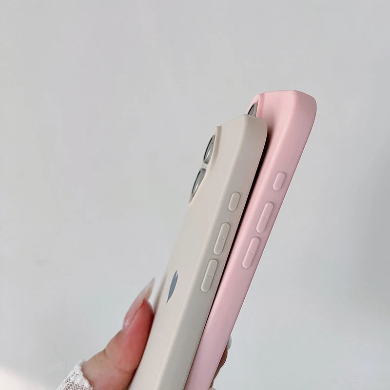 Love Candy Color Silicone Soft iPhone Case