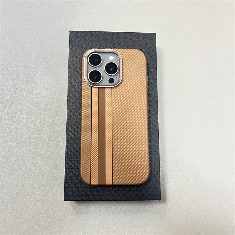 Carbon Fiber Texture 3D Relief iPhone Case