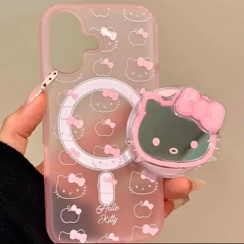 Cute Hello Kitty Magnetic Magsafe Wireless Charge iPhone Case