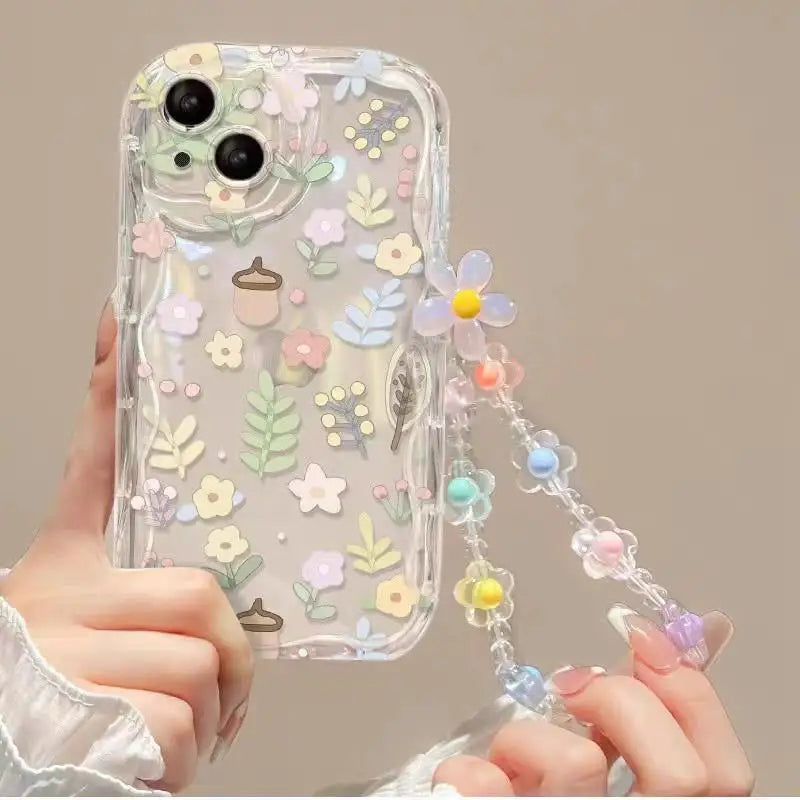 Flower Bracelet Wrist Chain Strap  iPhone Case