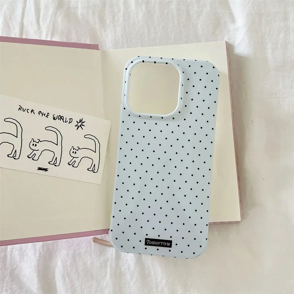Polka Dot Small Fresh Mobile iPhone Case