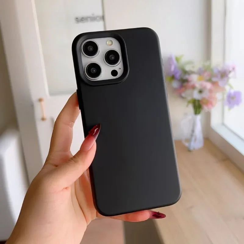 Inspired Silicone Solid Color Simple Fashion iPhone Case
