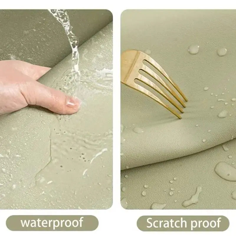 Leather Waterproof Desk Mat Table Protector